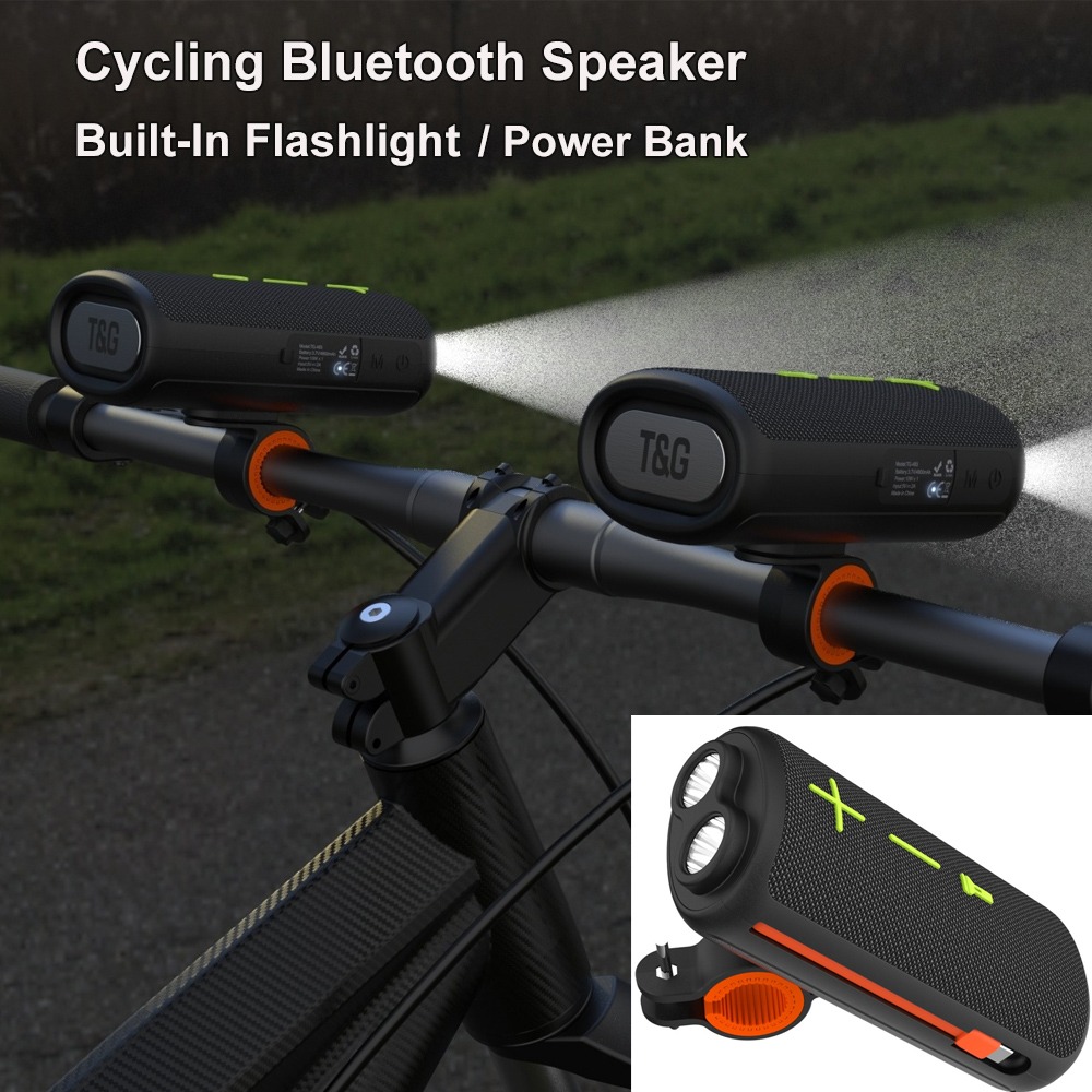 Audio Music Spotify - Haut-parleur Bluetooth multifonctionnel pour vélo, étanche