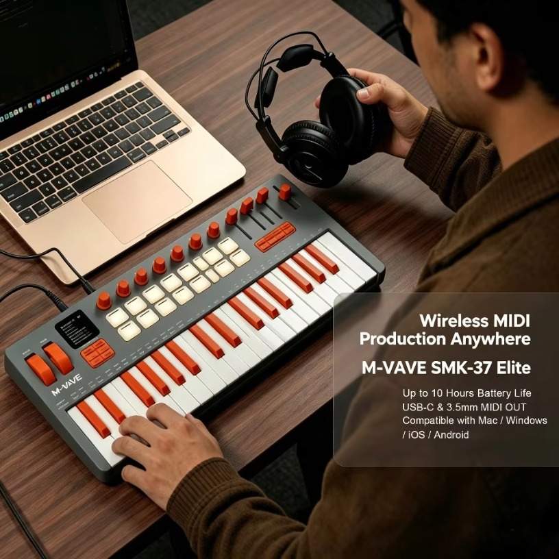 M-VAVE SMK-37, clavier MIDI sa - Midi Controller Pad avis et prix