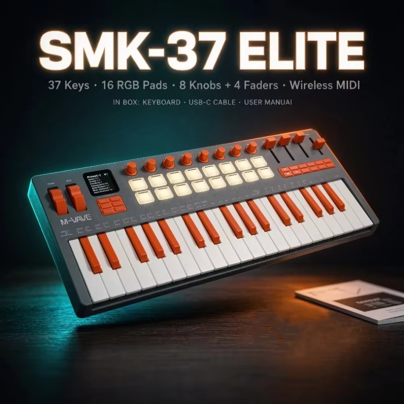 Clavier MIDI M-VAVE SMK-37 Eli - Midi Controller Pad avis et prix